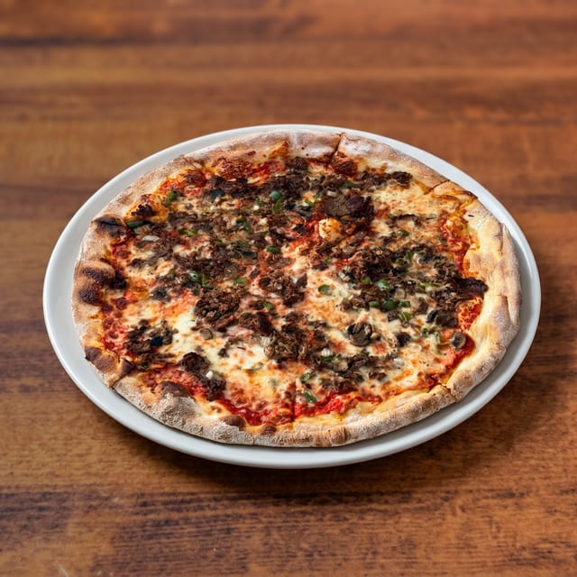 Philly Cheesesteak 18 Inch Pizza.